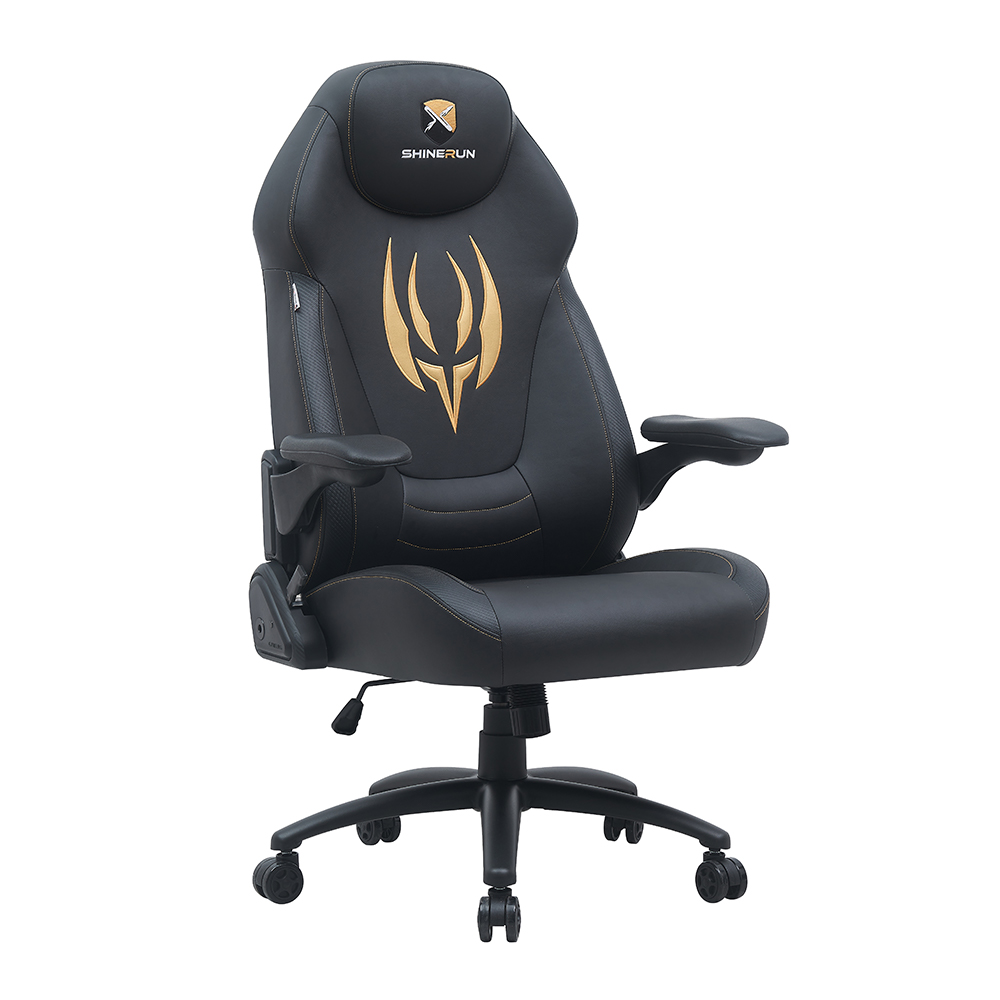 XL-3395 Sitzhöhenverstellbarer, drehbarer Gaming-Stuhl aus Leder