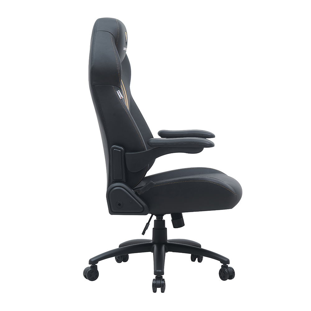 XL-3395 Sitzhöhenverstellbarer, drehbarer Gaming-Stuhl aus Leder