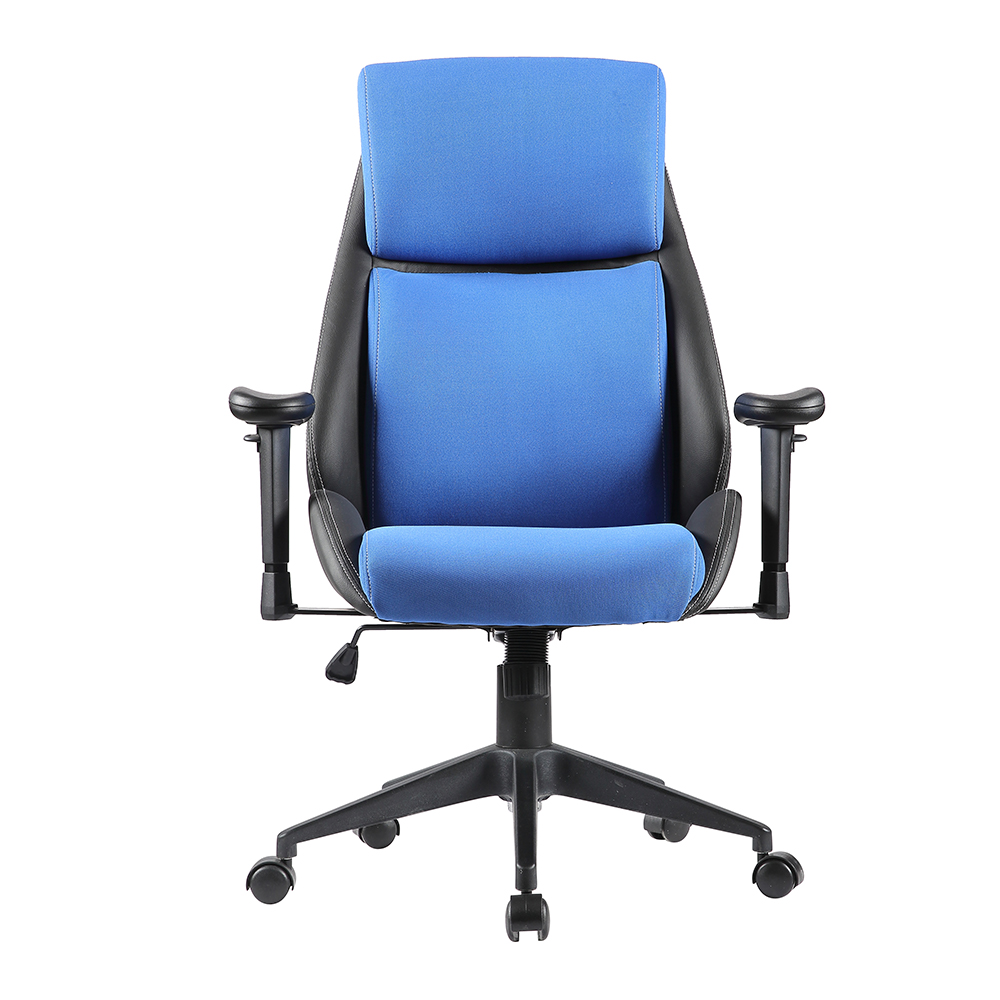 XL-3340 Drehbarer Bürostuhl in Blau und Schwarz mit einzigartigem Design