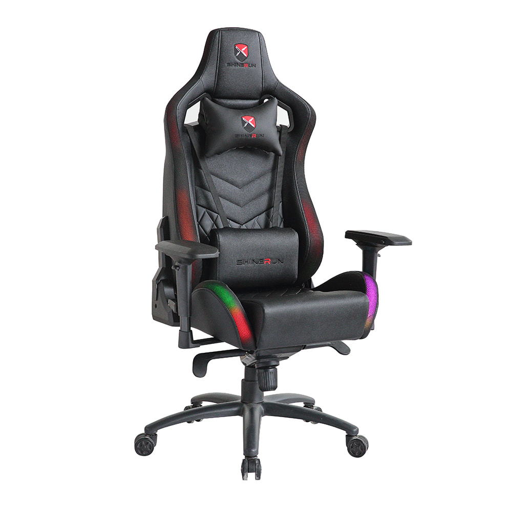 XL-2282-4 Shinerun RGB Executive-Gamer-Bürostuhl PU-Racing-Gaming-Stuhl