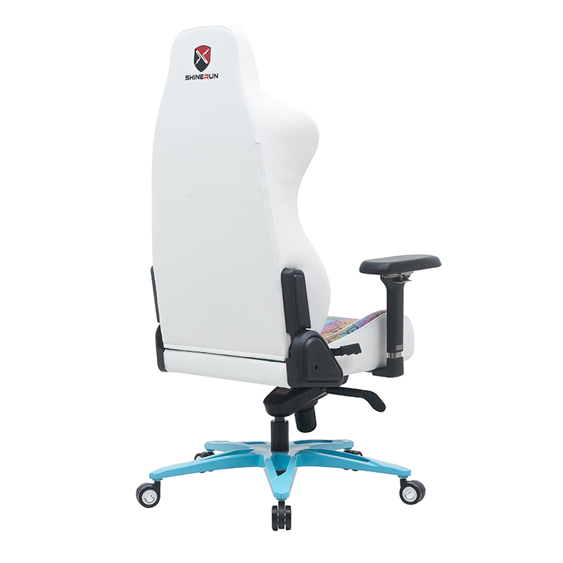 XL-6682-3 Farbbedruckter Gaming-Stuhl aus Leder