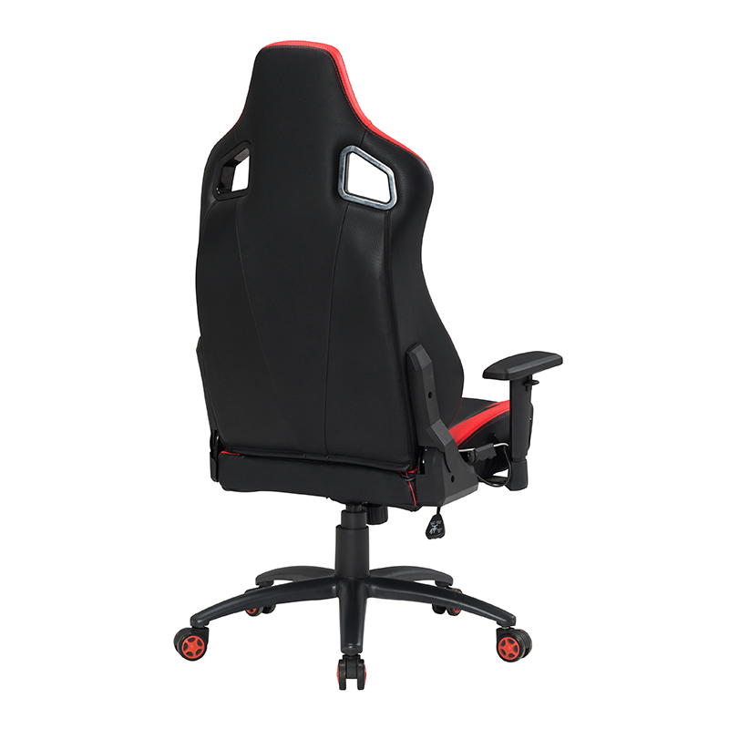 XL-2299-2 Wright 4-Stufen-Gaming-Stuhl mit Gasbügel in Schwarz und Rot